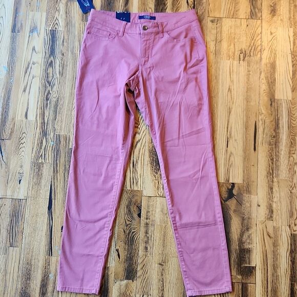Chaps Slim Leg Pink Pant - Picture 2 of 5